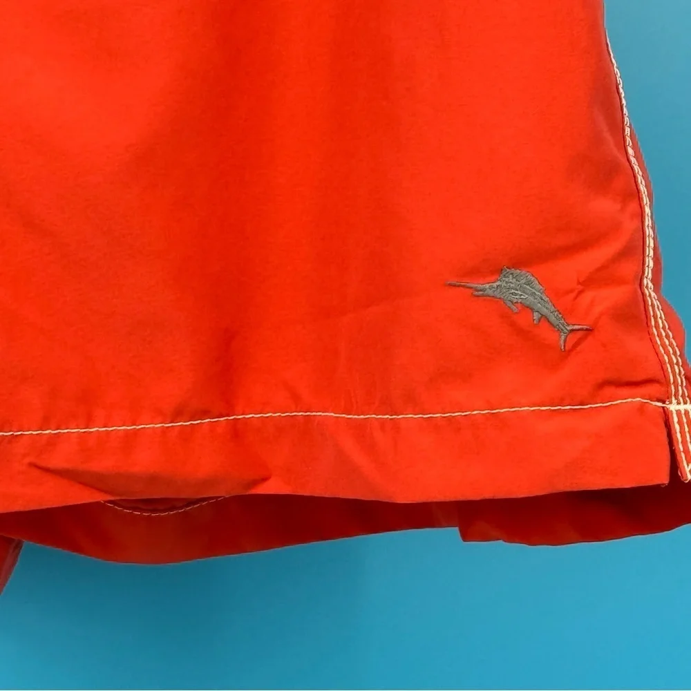 Tommy Bahama Red Board Shorts with Classic Surf Style